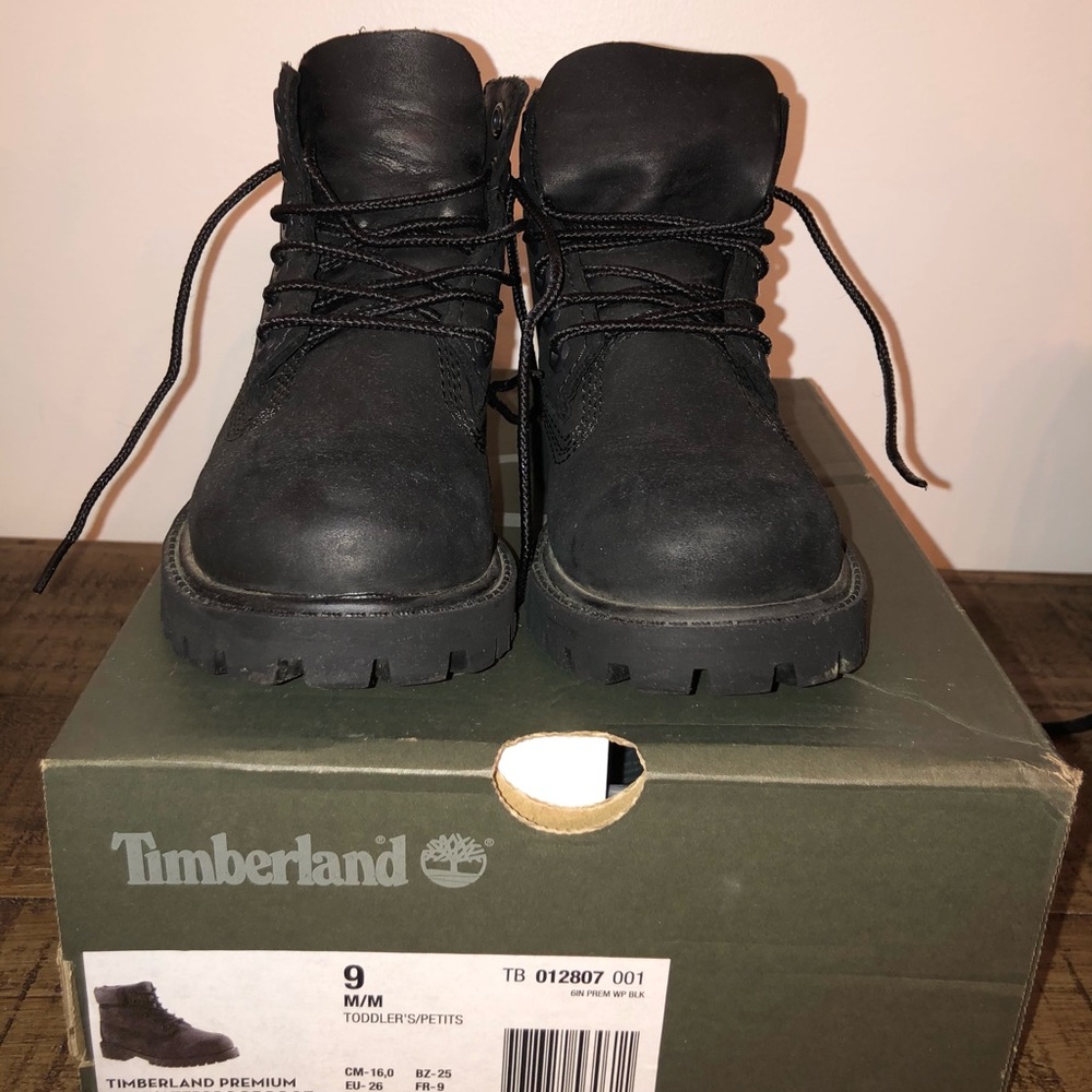 Black Timberland boots